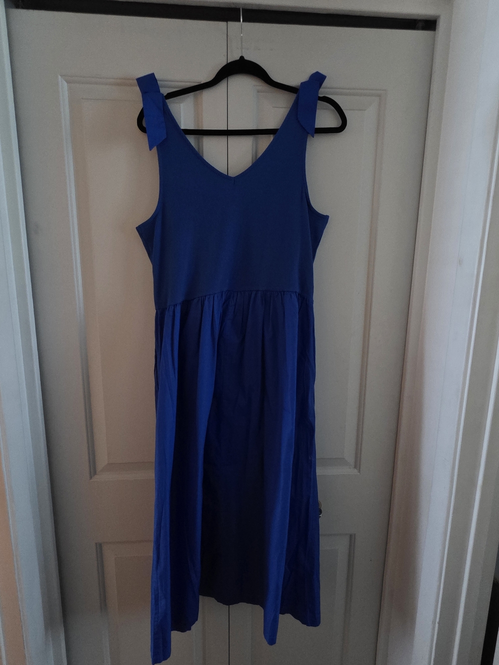 J. Crew Royal Blue Tie-Shoulder Sundress - Picture 2 of 5